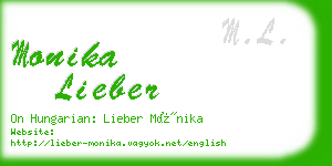 monika lieber business card